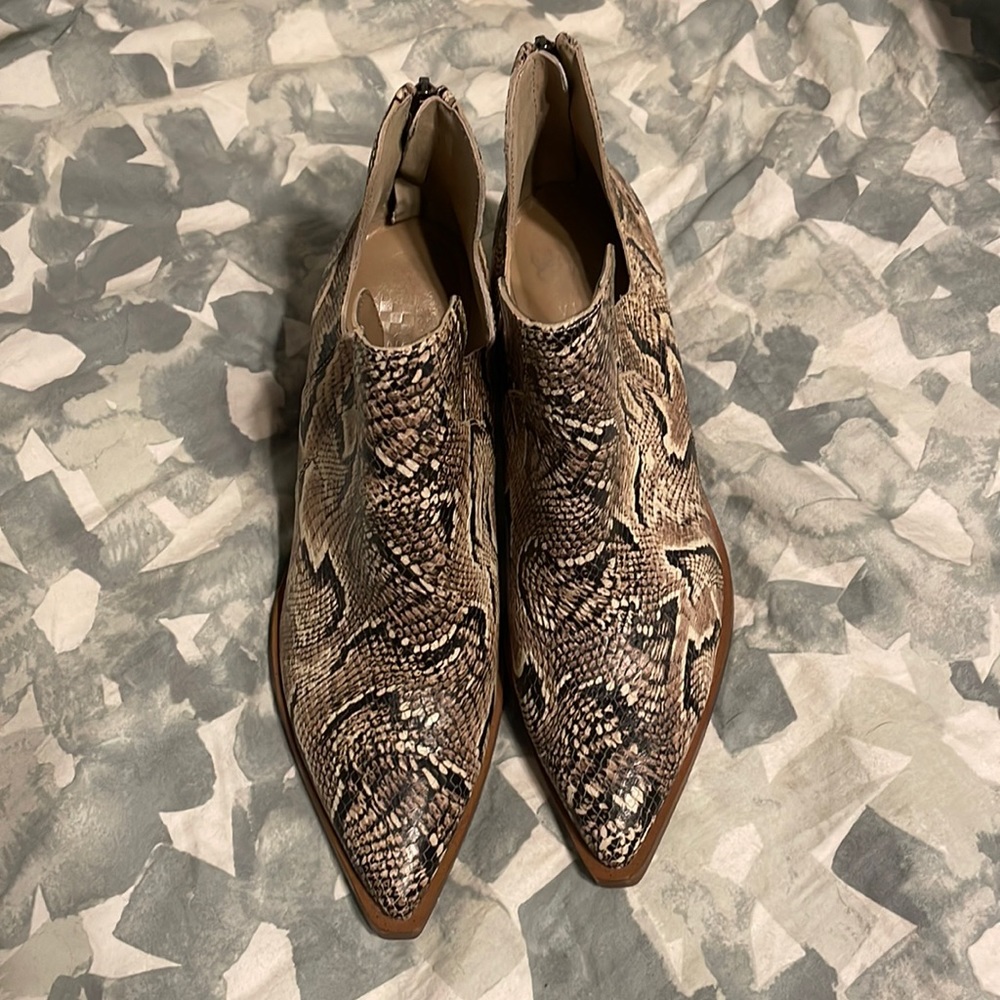 Vince Camuto Snakeskin booties
